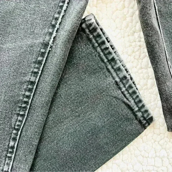 Vintage Lee Denim Riders Faded Black Super High Waist 100% Cotton Taper Mom Jean - Picture 10 of 15